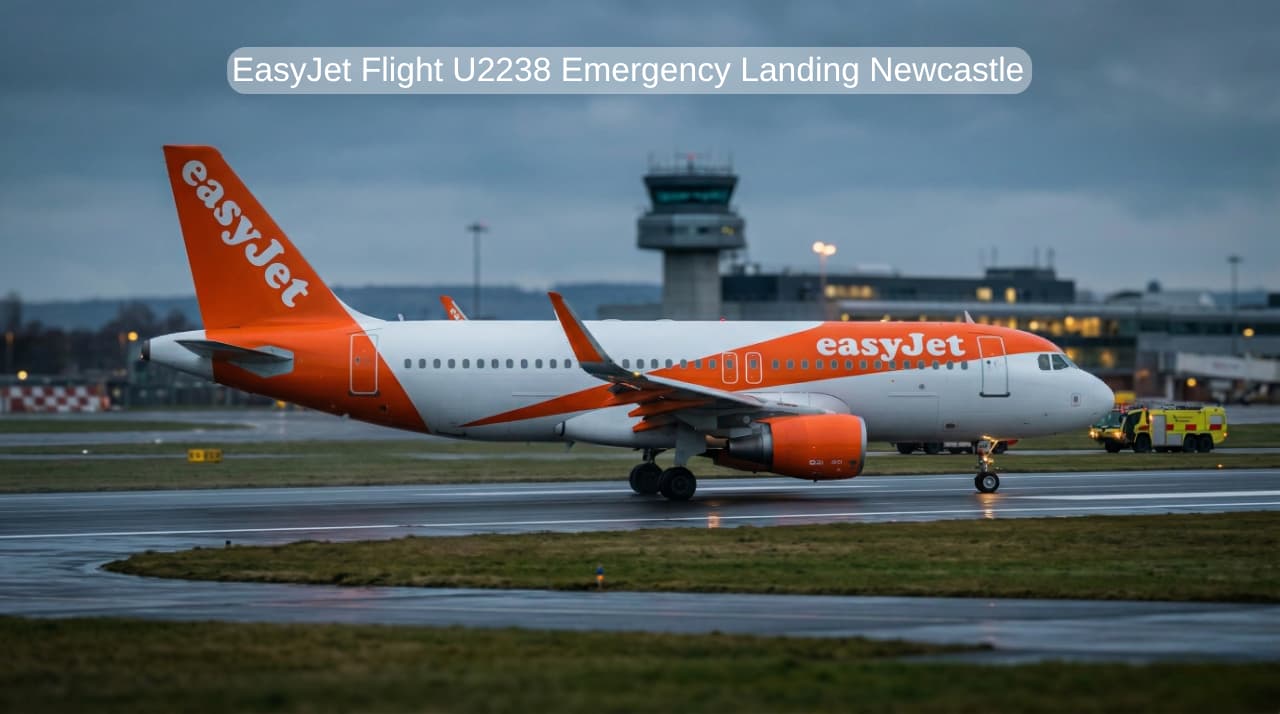 EasyJet Flight U2238 Emergency Landing Newcastle